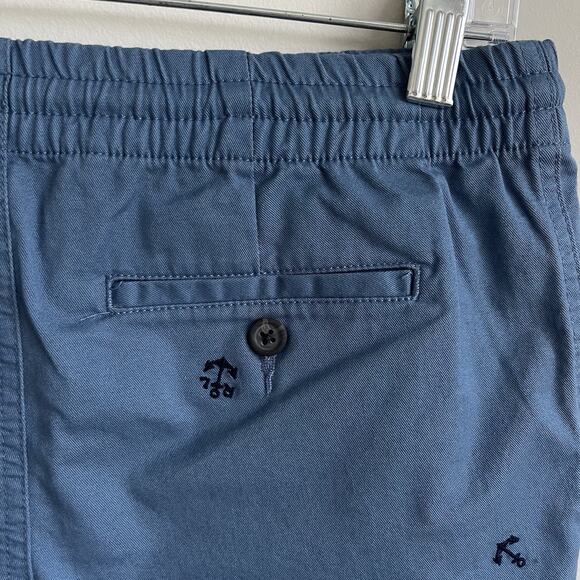 Polo Ralph Lauren Boys Drawstring Chino Shorts 14 Blue Allover Anchor Embroidery - Picture 5 of 11